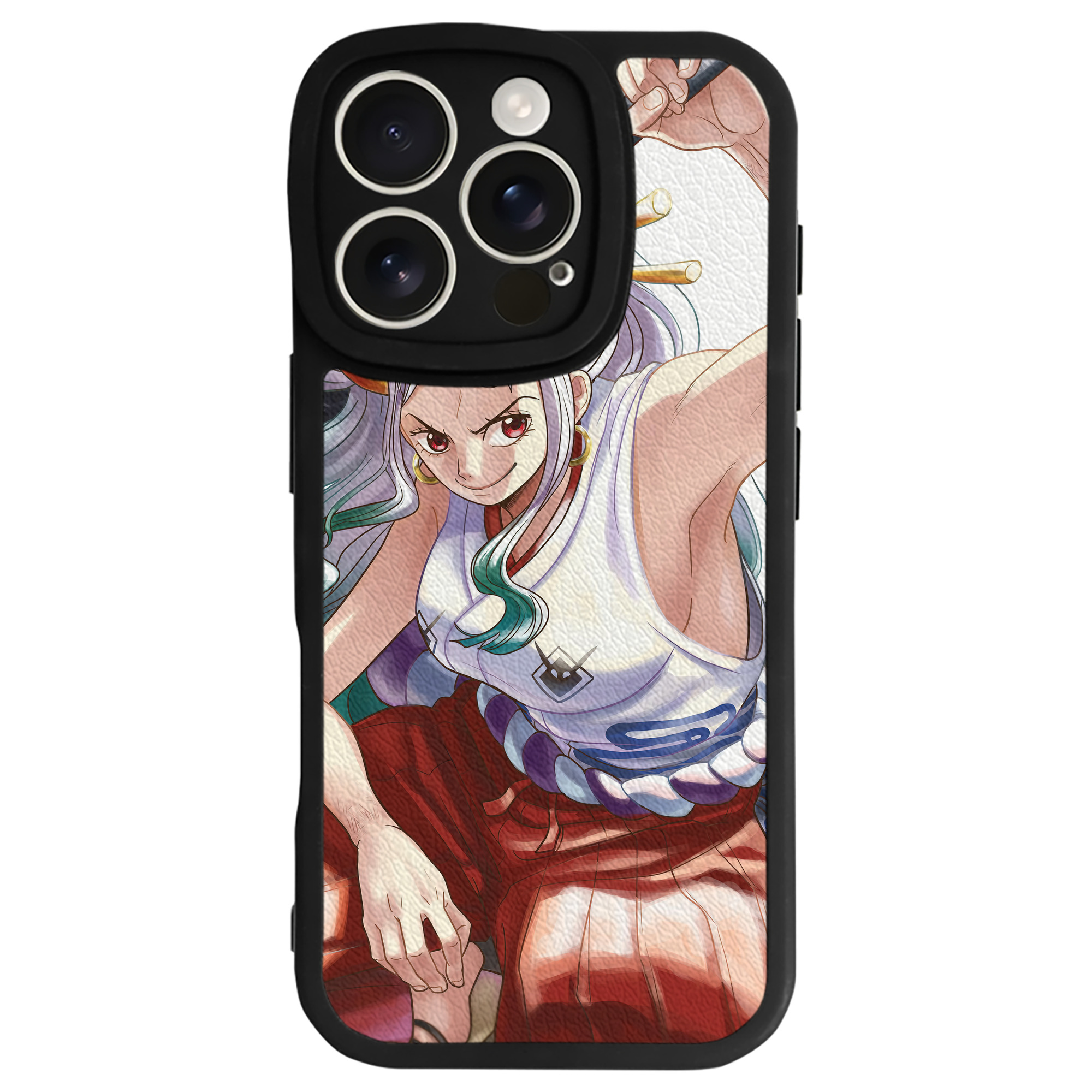 （画像用） ワンピース ONE PIECE 【iPhone 16シリーズ対応】シリコンスマホケース（レザー調） 材質：シリコン